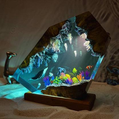 Whale & Jellyfish Resign Lamp